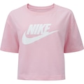 Blusa Cropped Nike Tee Sportswear Essential - Feminina ROSA/BRANCO
