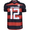 Camiseta do Flamengo Imperadores - Masculina PRETO/VERMELHO