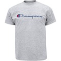 Camiseta Champion Script Logo - Masculina CINZA MESCLA