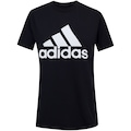 Camiseta adidas Essentials Logo - Feminina PRETO/BRANCO