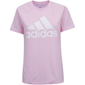 Camiseta adidas Essentials Logo - Feminina ROSA CLARO