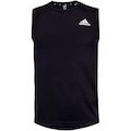 Camiseta Regata adidas D2M 3 Listras - Masculina PRETO