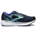 Tênis Brooks Ghost 14 Feminino AZUL ESC/VERDE CLA