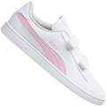 Tênis Infantil Puma Smash V2 SL BDP - Feminino BRANCO/ROSA