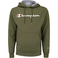 Opção de cor VERDE ESCURO de Blusa de Moletom Champion Masculina com Capuz Canguru