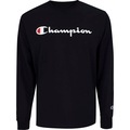 Camiseta Manga Longa Champion Masculina Gola Careca PRETO