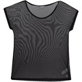 Camiseta Oxer Manga Curta Tule Lisa - Feminina PRETO