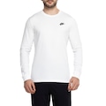 Camiseta Nike Manga Longa Sportwear Club - Masculina BRANCO