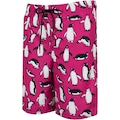 Bermuda de Natação Masculina Estampado Tradicional Oxer ROSA/BRANCO