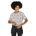Camiseta Vestem Manga Curta J Geo Zig Zag - Feminina BRANCO/PRETO