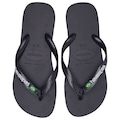 Chinelo Havaianas Brasil Logo - Masculino PRETO