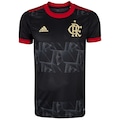 Camisa do Flamengo III 21 adidas - Masculina PRETO/VERMELHO