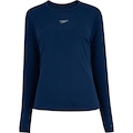 Camiseta Feminina Speedo Manga Longa UV 50 AZUL ESCURO