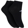 Kit de Meias adidas Cano Baixo com 3 Pares 35 a 37 - Adulto PRETO