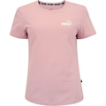 Camiseta Puma Manga Curta Essentials Small Logo - Feminina ROSA