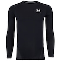 Camiseta Under Armour Manga Longa Heatgear LS - Masculina PRETO