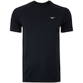 Camiseta Mizuno Manga Curta com Proteção UV FC - Masculina PRETO/PRETO