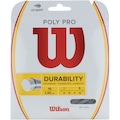 Corda para Raquete de Tênis Wilson Wilson Poly Pro 16 Cartela - 12m PRATA