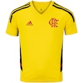 Camisa de Treino do Flamengo adidas Atletas - Infantil AMARELO