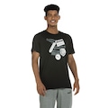 Camiseta Puma Manga Curta Perf Graphic Playful Illustrated Ss - Masculina PRETO