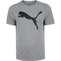 Camiseta Puma Manga Curta Active Big Logo - Masculina CINZA/PRETO