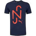 Camiseta do Neymar Jr Puma Manga Curta Goal Casuals - Masculina AZUL ESCURO