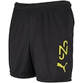 Calção do Neymar Júnior Puma Teamliga Jersey - Infantil PRETO/AMARELO