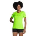 Camiseta ASICS Manga Curta Recorte Respirável - Feminina VERDE
