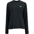 Camiseta Manga Longa ASICS com Proteção UV e Refletivo - Feminina PRETO/VERDE