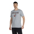 Camiseta Miami Heat Manga Curta NBA - Masculina CINZA MESCLA