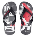 Chinelo Grendene Rider Street Ole - Infantil PRETO/VERMELHO