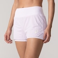 Opção de cor LILAS de Short Feminino ASICS Duplo de Malha