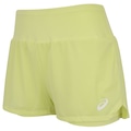 Short Feminino ASICS Duplo de Malha AMARELO CLARO