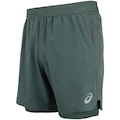 Bermuda ASICS Masculina 7" 2 Em 1 Mesh Lateral VERDE