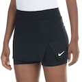 Short Saia Nike Ct Dri-Fit Victory Skirt Strt - Feminina PRETO/BRANCO