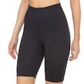 Bermuda Cós Médio Sem Costura Feminina Oxer Sem Costura Yoga PRETO