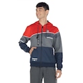 Jaqueta de Moletom HD com Capuz Cang Aberto 9790A - Masculina VERMELHO