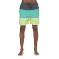 Bermuda Masculina Oxer Color Block CINZA/VERDE
