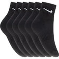 Meia Nike Everyday Cush Ankle 6Pr PRETO/BRANCO