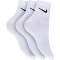 Kit de Meia Nike Everyday Lightweight Ankle - 3 Pares - 34 a 38 BRANCO