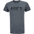 Camiseta ASICS Manga Curta Fugi - Masculina CINZA MESCLA