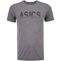 Camiseta ASICS Manga Curta Fugi - Masculina CINZA CLARO