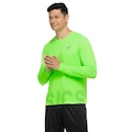 Camiseta Masculina ASICS Manga Longa com Proteção UV Leve VERDE