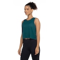 Camiseta Regata Oxer Texturizada - Feminina VERDE ESCURO