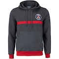 Blusão Paris Saint Germain Flacee Fechada com Capuz Bolso - Masculino CINZA MESCLA