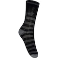 Meia New Balance Cano Alto Casual Listrada - Adulto PRETO/CINZA