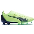 Chuteira de Campo Puma Ultra Match FG/AG - Adulto AMARELO CLA/AZUL ESC
