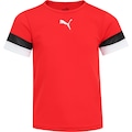 Camiseta Puma Team Rise - Juvenil VERMELHO/PRETO