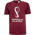 Camiseta World Cup 22 Manga Curta Oficial Evento adidas - Masculina VINHO