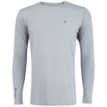 Camiseta Uv Line Manga Longa com Proteção Solar Slim Pro - Masculina CINZA